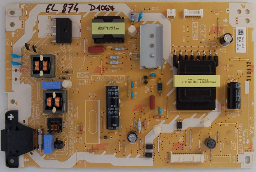 Power Supply Board TNPA5806 1 P TXN/P1WDUB from Panasonic TX-L42